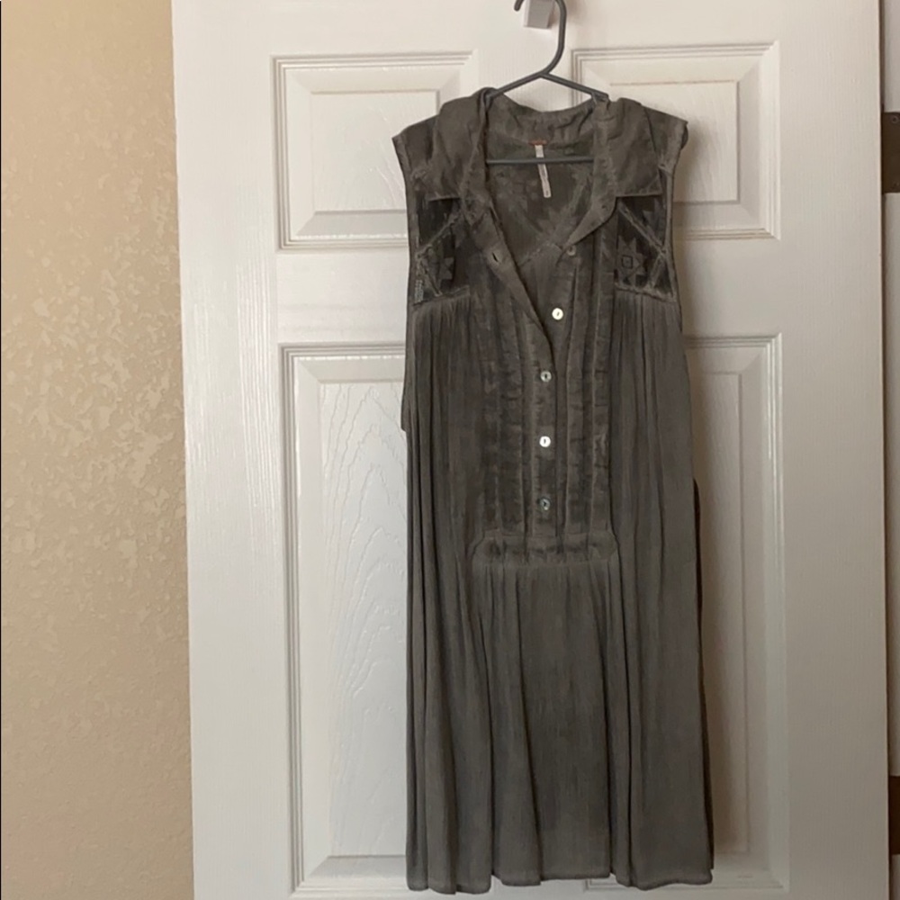 Free people gray tunic